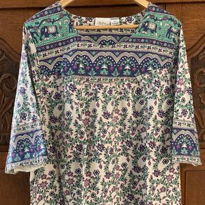 The Vermont Country Store • 3x Muumuu Top • Cotton • Boho Style